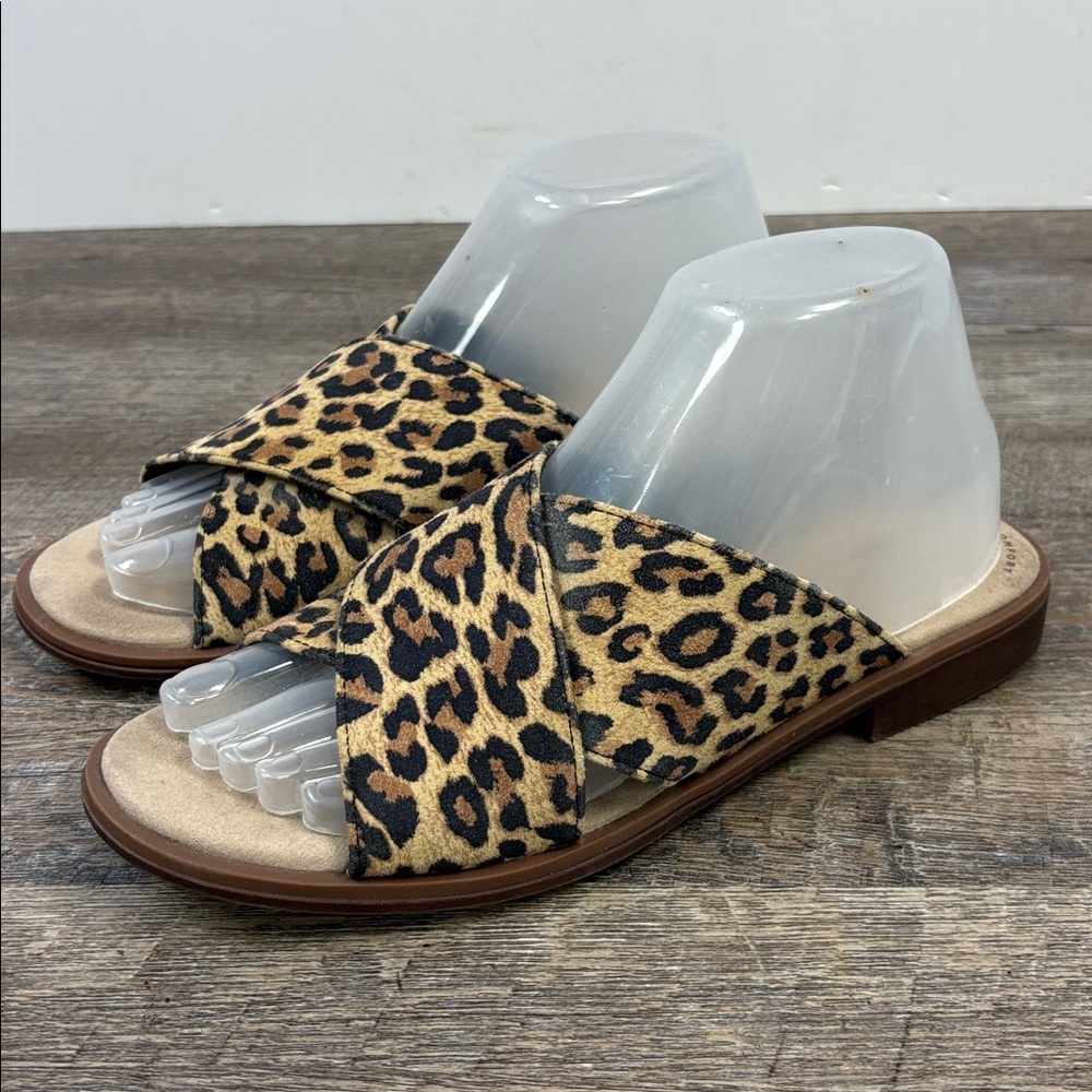 Clarks Collection Leopard Print Slide Sandals | W… - image 1